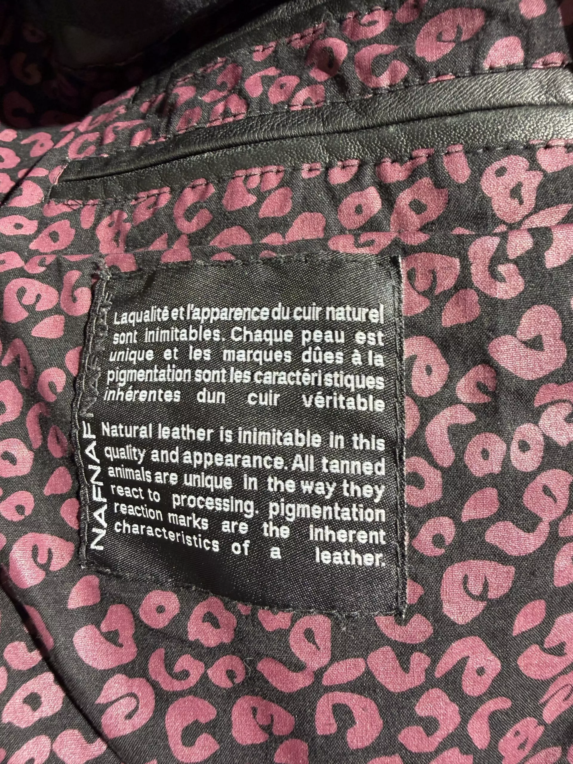 Chaqueta de piel con detalles bordados - Imagen 5